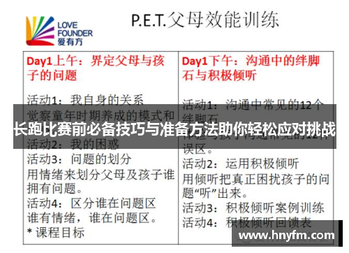 长跑比赛前必备技巧与准备方法助你轻松应对挑战